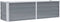 vidaXL - Plantenbak - verhoogd - 160x40x45 - cm - gegalvaniseerd - staal - grijs