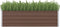 vidaXL - Plantenbak - verhoogd - 160x40x45 - cm - gegalvaniseerd - staal - bruin