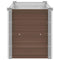 vidaXL - Plantenbak - verhoogd - 160x40x45 - cm - gegalvaniseerd - staal - bruin