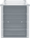 vidaXL - Plantenbak - verhoogd - 160x40x45 - cm - gegalvaniseerd - staal - grijs