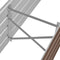 vidaXL - Plantenbak - verhoogd - 160x40x45 - cm - gegalvaniseerd - staal - bruin