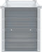 vidaXL - Plantenbak - verhoogd - 160x40x45 - cm - gegalvaniseerd - staal - grijs