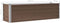 vidaXL - Plantenbak - verhoogd - 160x40x45 - cm - gegalvaniseerd - staal - bruin