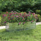 vidaXL - Plantenbak - verhoogd - 160x40x45 - cm - gegalvaniseerd - staal - zilver
