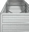 vidaXL - Plantenbak - verhoogd - 160x40x45 - cm - gegalvaniseerd - staal - zilver