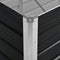 vidaXL - Plantenbak - verhoogd - 160x40x45 - cm - gegalvaniseerd - staal - antraciet