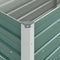 vidaXL - Plantenbak - verhoogd - 160x40x45 - cm - gegalvaniseerd - staal - groen
