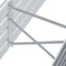 vidaXL - Plantenbak - verhoogd - 160x40x45 - cm - gegalvaniseerd - staal - grijs