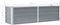 vidaXL - Plantenbak - verhoogd - 160x40x45 - cm - gegalvaniseerd - staal - grijs