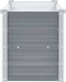 vidaXL - Plantenbak - verhoogd - 160x40x45 - cm - gegalvaniseerd - staal - grijs
