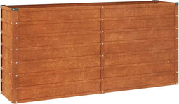 vidaXL - Plantenbak - verhoogd - 160x40x77 - cm - cortenstaal - roestig