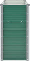 vidaXL - Plantenbak - verhoogd - 160x40x77 - cm - gegalvaniseerd - staal - groen