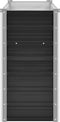 vidaXL - Plantenbak - verhoogd - 160x40x77 - cm - gegalvaniseerd - staal - antraciet