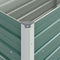 vidaXL - Plantenbak - verhoogd - 160x40x77 - cm - gegalvaniseerd - staal - groen