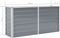 vidaXL - Plantenbak - verhoogd - 160x40x77 - cm - gegalvaniseerd - staal - grijs