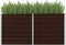 vidaXL - Plantenbak - verhoogd - 160x40x77 - cm - gegalvaniseerd - staal - bruin