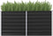 vidaXL - Plantenbak - verhoogd - 160x40x77 - cm - gegalvaniseerd - staal - antraciet