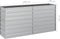 vidaXL - Plantenbak - verhoogd - 160x40x77 - cm - gegalvaniseerd - staal - zilver