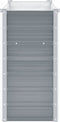 vidaXL - Plantenbak - verhoogd - 160x40x77 - cm - gegalvaniseerd - staal - grijs
