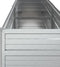 vidaXL - Plantenbak - verhoogd - 160x40x77 - cm - gegalvaniseerd - staal - zilver
