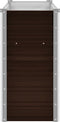 vidaXL - Plantenbak - verhoogd - 160x40x77 - cm - gegalvaniseerd - staal - bruin