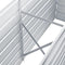 vidaXL - Plantenbak - verhoogd - 160x40x77 - cm - gegalvaniseerd - staal - grijs