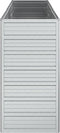 vidaXL - Plantenbak - verhoogd - 160x40x77 - cm - gegalvaniseerd - staal - zilver