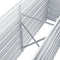 vidaXL - Plantenbak - verhoogd - 160x40x77 - cm - gegalvaniseerd - staal - grijs