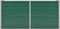 vidaXL - Plantenbak - verhoogd - 160x40x77 - cm - gegalvaniseerd - staal - groen
