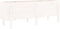 vidaXL - Plantenbak - verhoogd - 160x50x57 - cm - massief - grenenhout - wit
