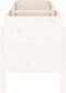 vidaXL - Plantenbak - verhoogd - 160x50x57 - cm - massief - grenenhout - wit