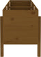 vidaXL - Plantenbak - verhoogd - 160x50x57 - cm - massief - grenenhout - honingbruin