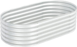 vidaXL - Plantenbak - verhoogd - 160x80x44 - cm - gegalvaniseerd - staal - zilver