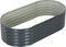 vidaXL - Plantenbak - verhoogd - 160x80x44 - cm - gegalvaniseerd - staal - grijs