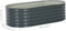 vidaXL - Plantenbak - verhoogd - 160x80x44 - cm - gegalvaniseerd - staal - grijs