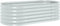 vidaXL - Plantenbak - verhoogd - 160x80x44 - cm - gegalvaniseerd - staal - zilver