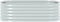 vidaXL - Plantenbak - verhoogd - 160x80x44 - cm - gegalvaniseerd - staal - zilver