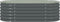 vidaXL - Plantenbak - verhoogd - 160x80x44 - cm - gegalvaniseerd - staal - grijs
