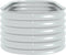 vidaXL - Plantenbak - verhoogd - 160x80x44 - cm - gegalvaniseerd - staal - zilver
