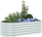 vidaXL - Plantenbak - verhoogd - 160x80x44 - cm - gegalvaniseerd - staal - zilver