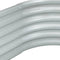 vidaXL - Plantenbak - verhoogd - 160x80x44 - cm - gegalvaniseerd - staal - zilver