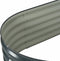 vidaXL - Plantenbak - verhoogd - 160x80x44 - cm - gegalvaniseerd - staal - grijs
