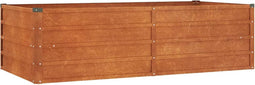 vidaXL - Plantenbak - verhoogd - 160x80x45 - cm - cortenstaal - roestig