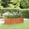 vidaXL - Plantenbak - verhoogd - 160x80x45 - cm - cortenstaal - roestig
