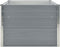 vidaXL - Plantenbak - verhoogd - 160x80x45 - cm - gegalvaniseerd - staal - grijs