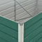vidaXL - Plantenbak - verhoogd - 160x80x45 - cm - gegalvaniseerd - staal - groen