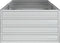 vidaXL - Plantenbak - verhoogd - 160x80x45 - cm - gegalvaniseerd - staal - zilver