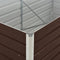 vidaXL - Plantenbak - verhoogd - 160x80x45 - cm - gegalvaniseerd - staal - bruin