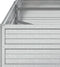 vidaXL - Plantenbak - verhoogd - 160x80x45 - cm - gegalvaniseerd - staal - zilver