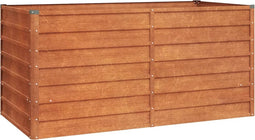 vidaXL - Plantenbak - verhoogd - 160x80x77 - cm - cortenstaal - roestig